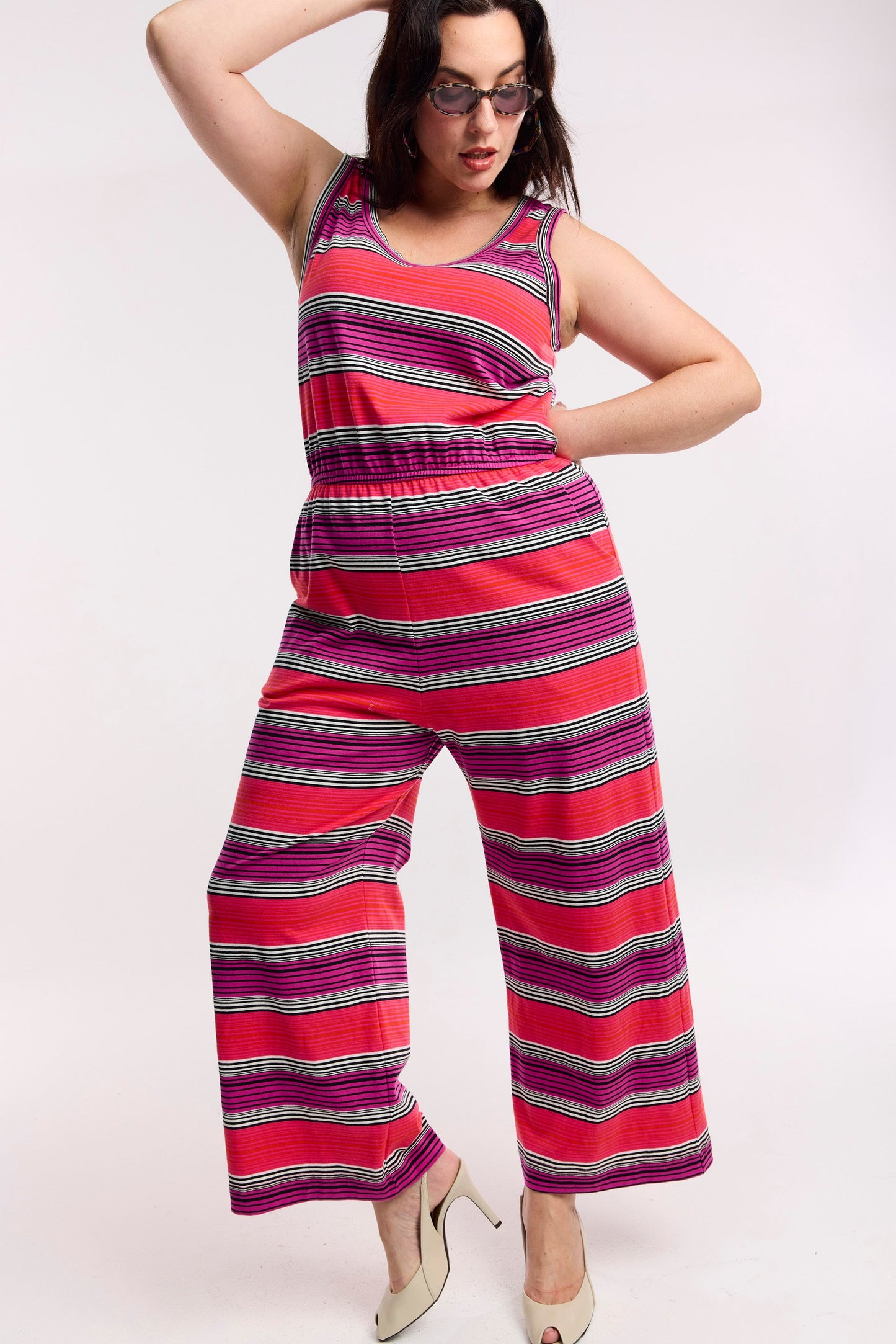 Combinaison pantalon large Traveller rayée