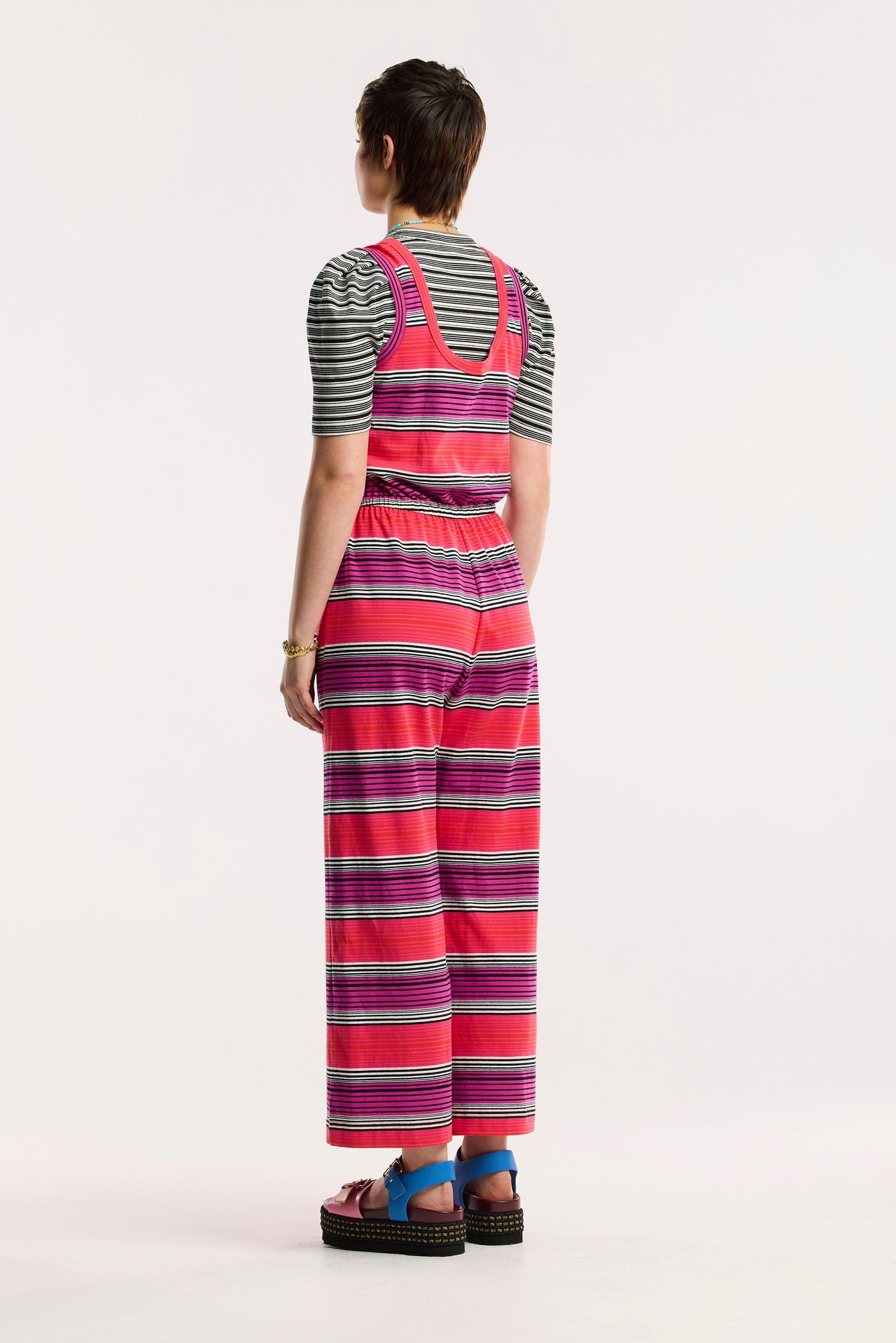 Combinaison pantalon large Traveller rayée