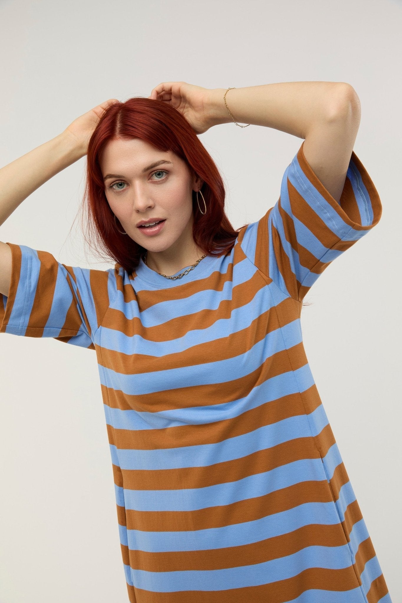 Robe midi rayée Traveler