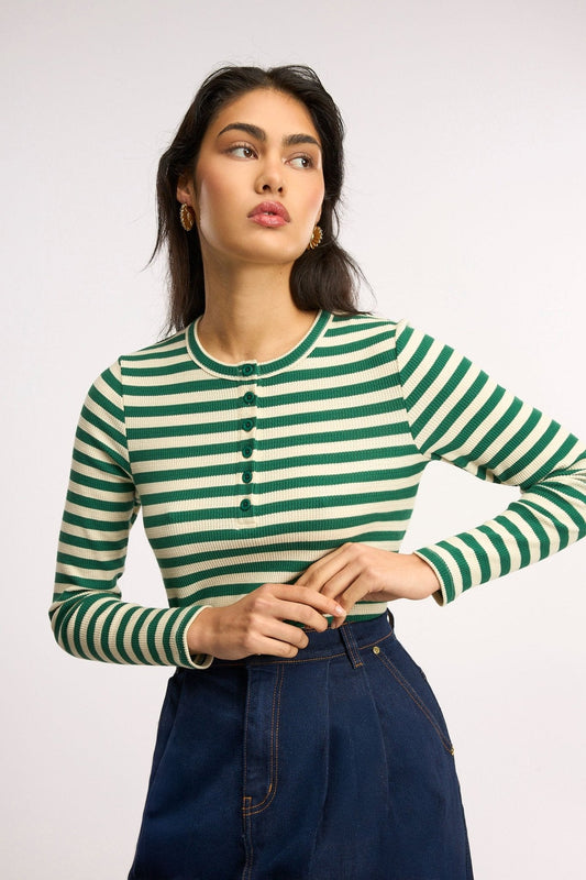 Top Traveller Waffle Henley